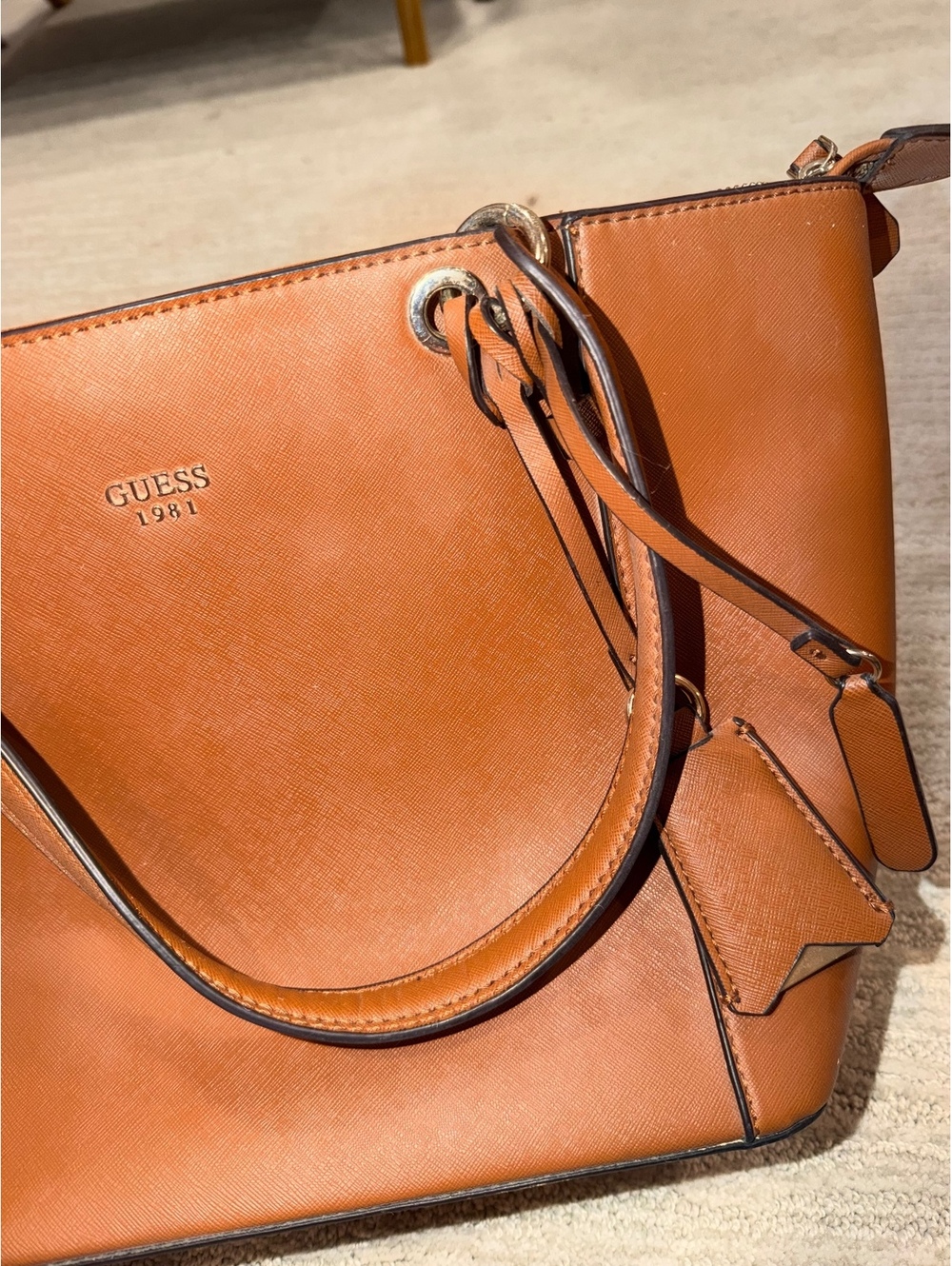 Guess brown tote bag